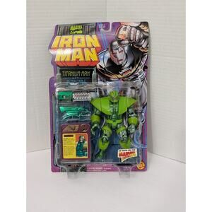 1995 Toy Biz Marvel Iron Man Titanium Man Retractable Blade Action Figures New
